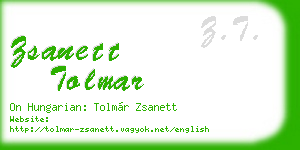 zsanett tolmar business card
