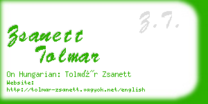 zsanett tolmar business card